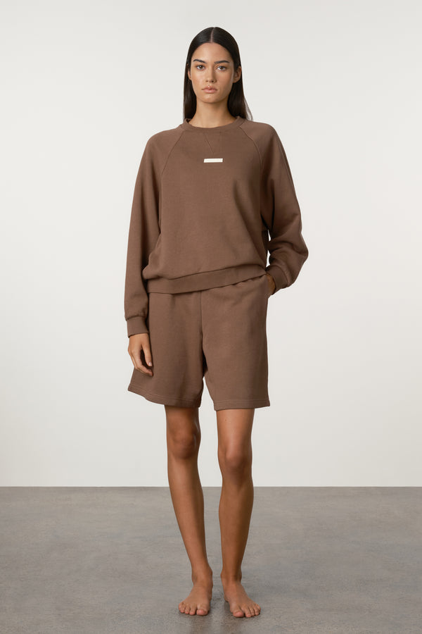 Raglan Sport Sweatshirt - Carob