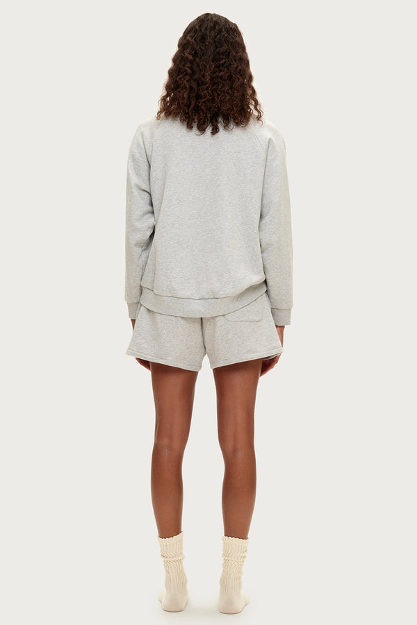 Fleece Sport Sweat Shirt - Grey Marle