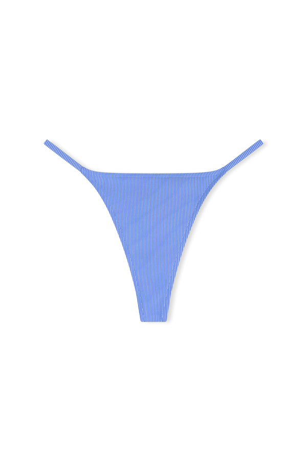 Signature Stripe String Thong Brief - Sky