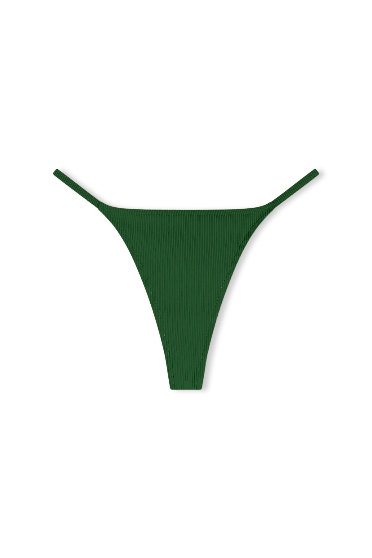 Signature Stripe String Thong Brief - Tallow Green