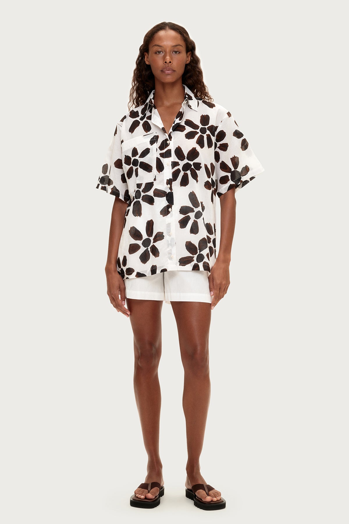 Poplin Tailored Short - White
