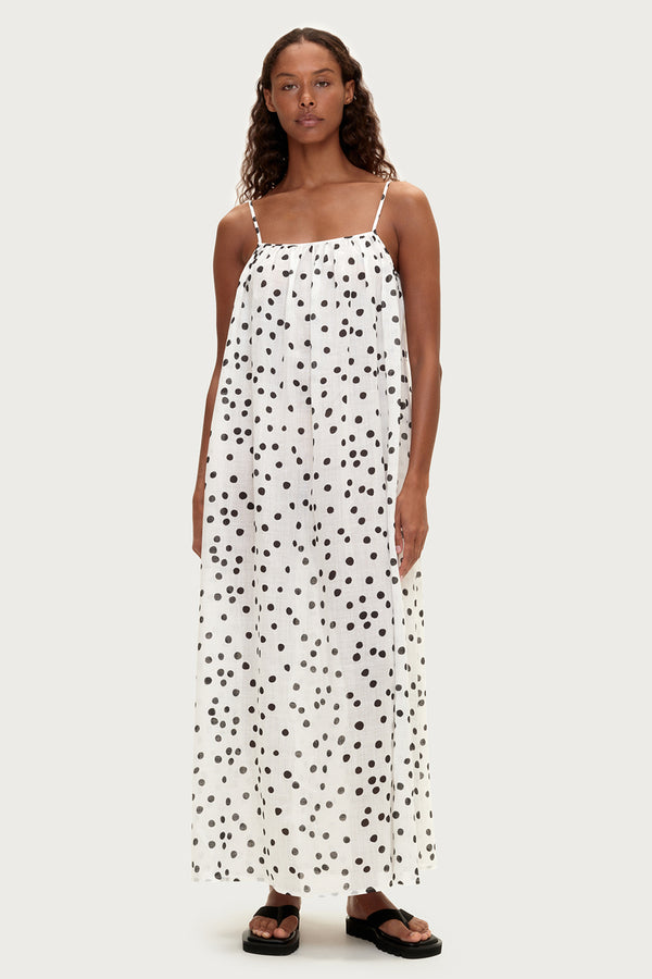 Ramie Dress - Black Spot