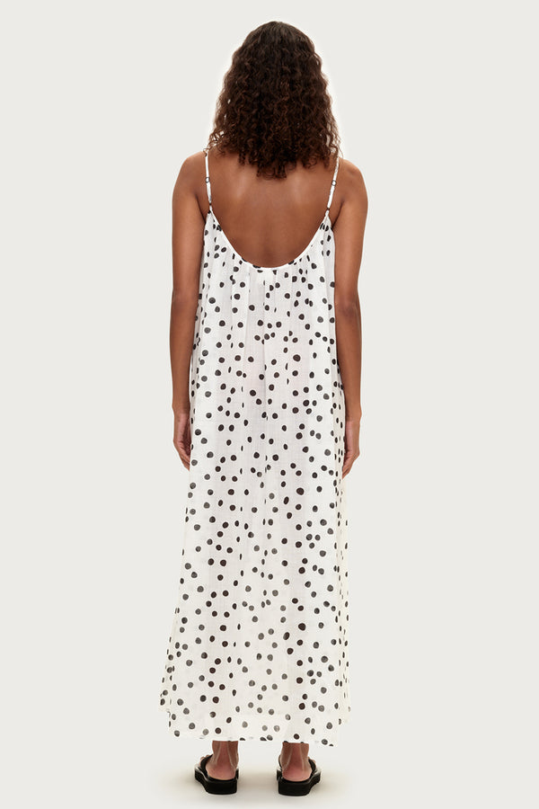 Ramie Dress - Black Spot