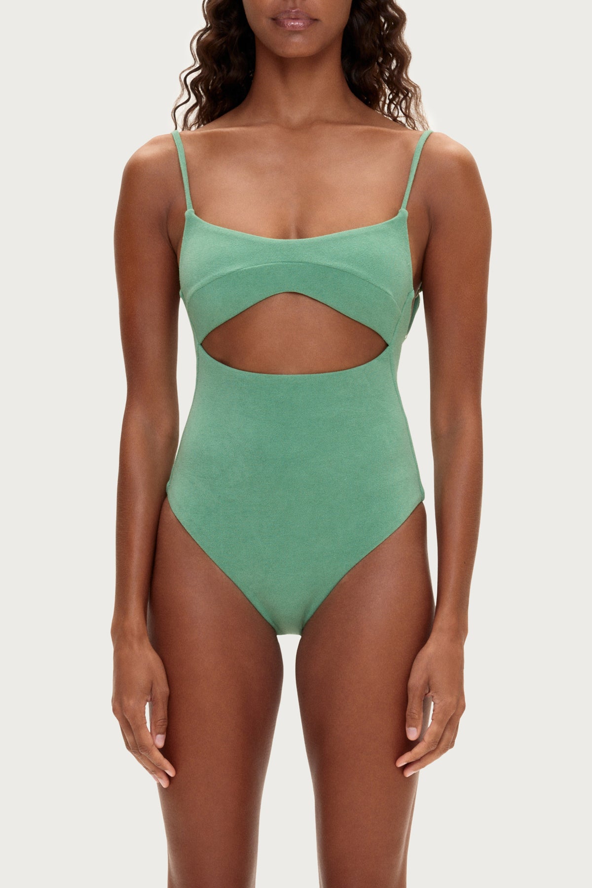 Towelling One Piece - Green