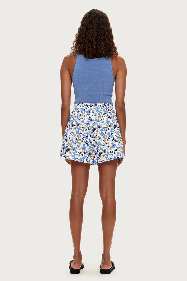 Cotton Short - Blue Floral