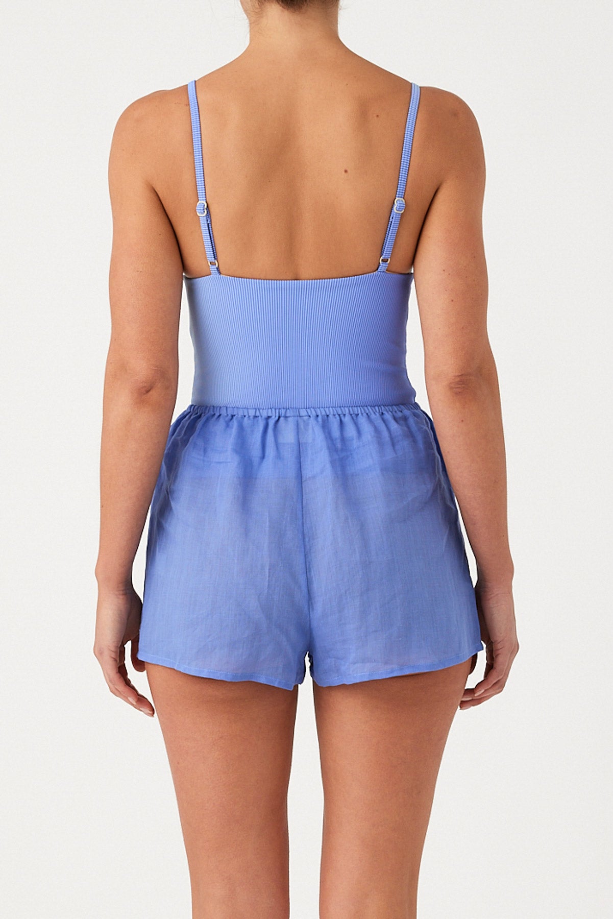 Signature Ramie Short - Sky