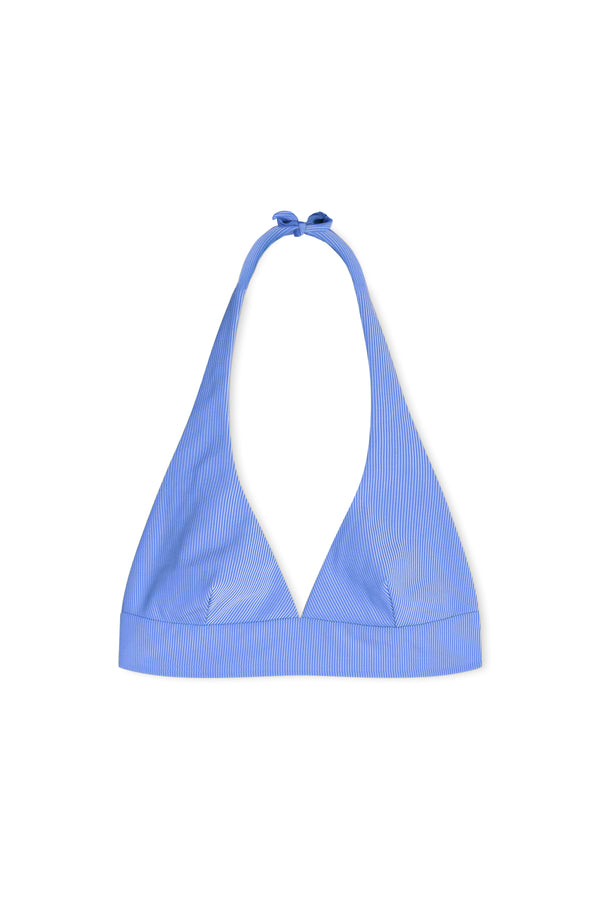 Signature Stripe Halter Top - Sky