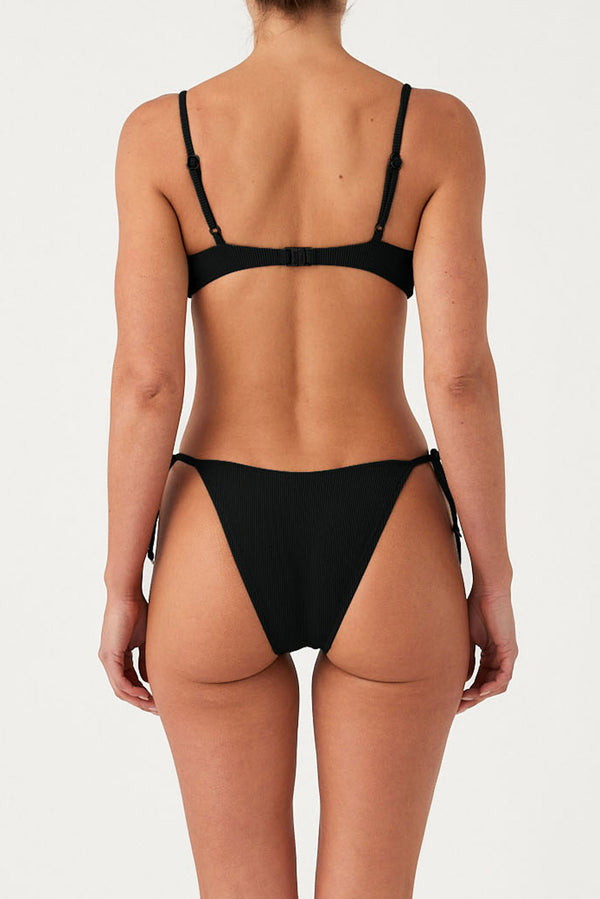 Signature Stripe Hipster Tie Brief - Black