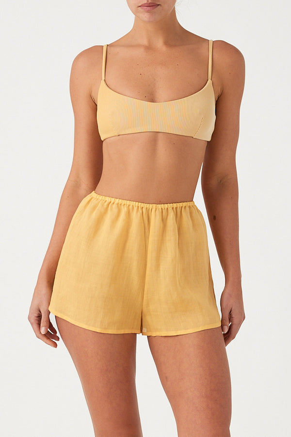 Signature Ramie Short - Marigold
