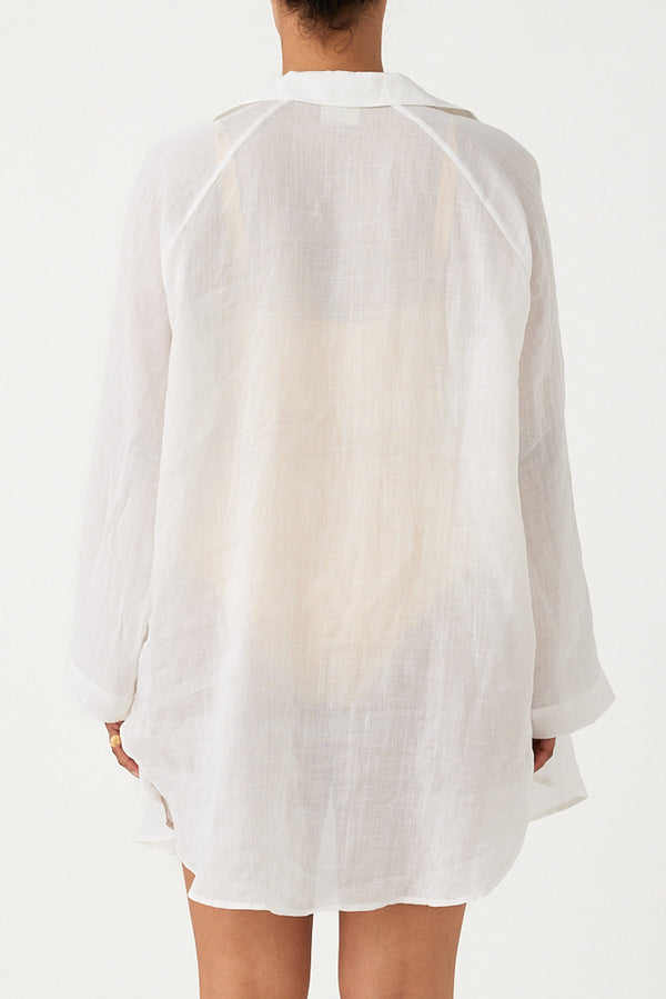 Signature Ramie Shirt - White
