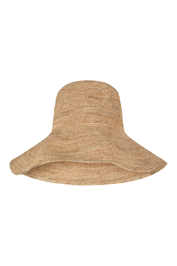 Raffia Western Hat - Natural