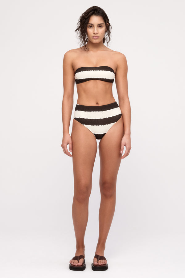 Waisted Full Brief - Tie Dye Stripe