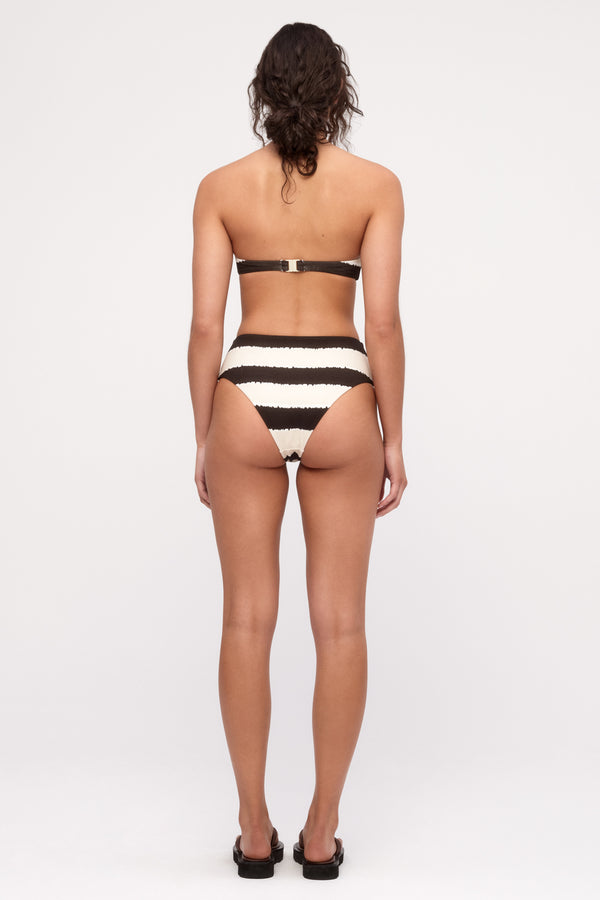 Waisted Full Brief - Tie Dye Stripe