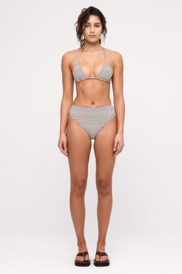 Reversible Waisted Full Brief - Natural Spot