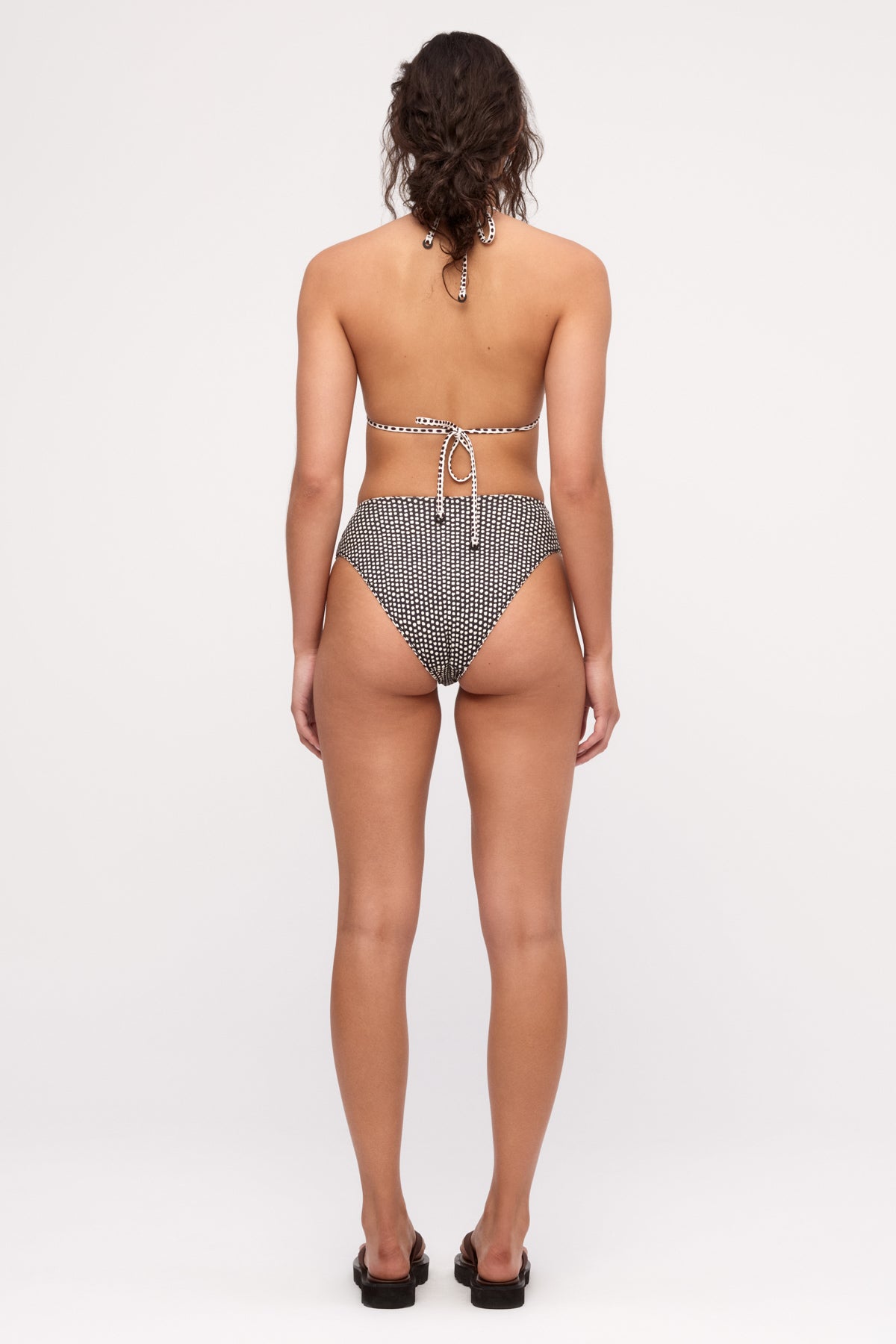 Reversible Waisted Full Brief - Natural Spot