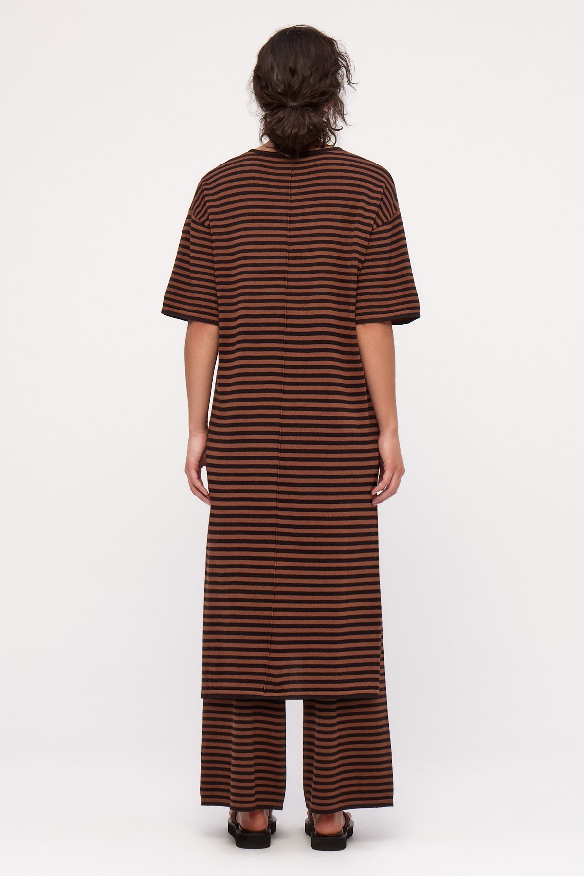 Knit Dress - Brown Stripe