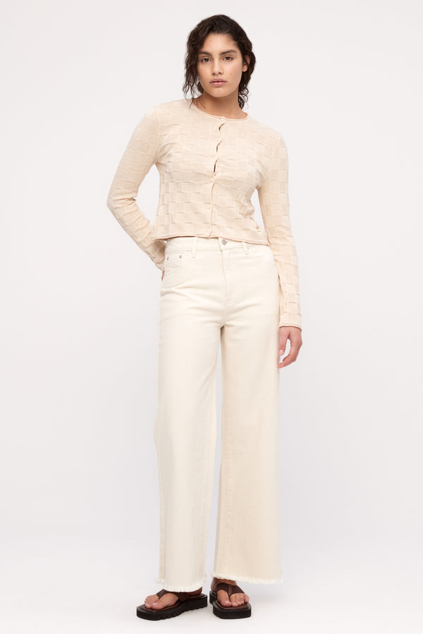 Organic Mid Rise Jean - Coconut