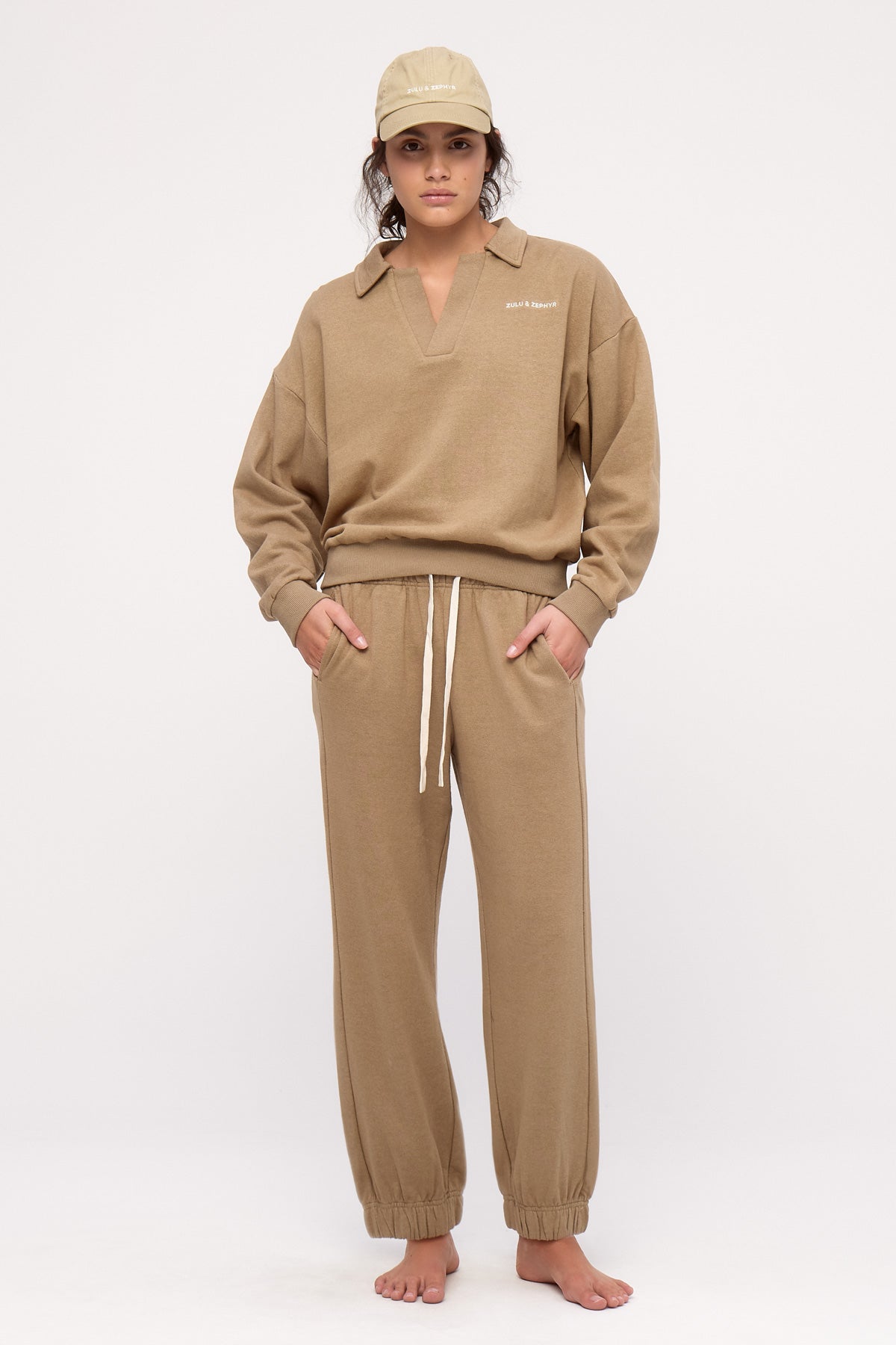 Cuffed Sport Sweatpant - Olive