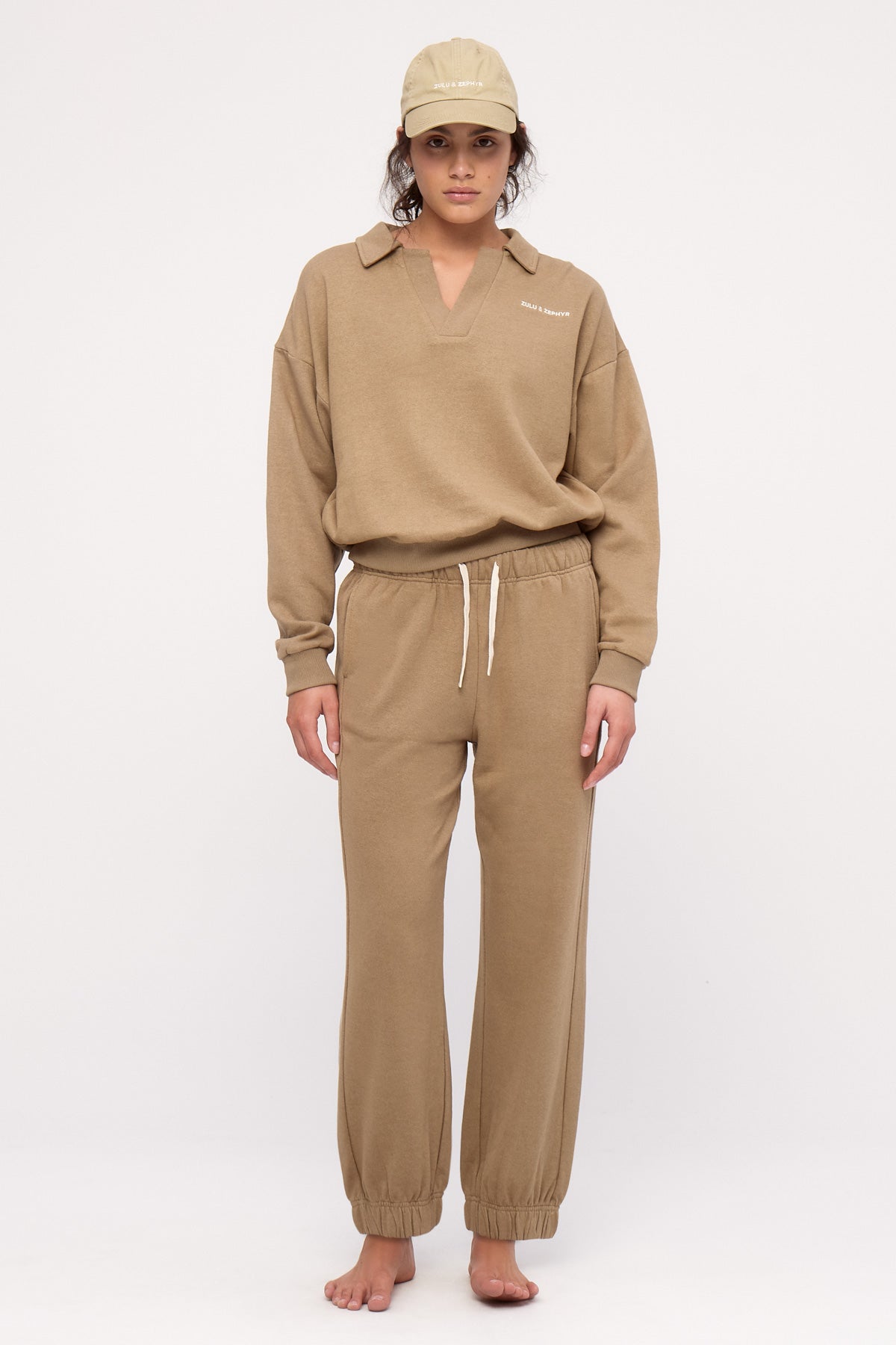 Cuffed Sport Sweatpant - Olive