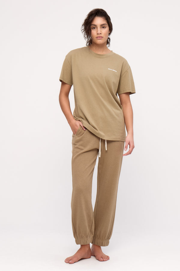 Cuffed Sport Sweatpant - Olive