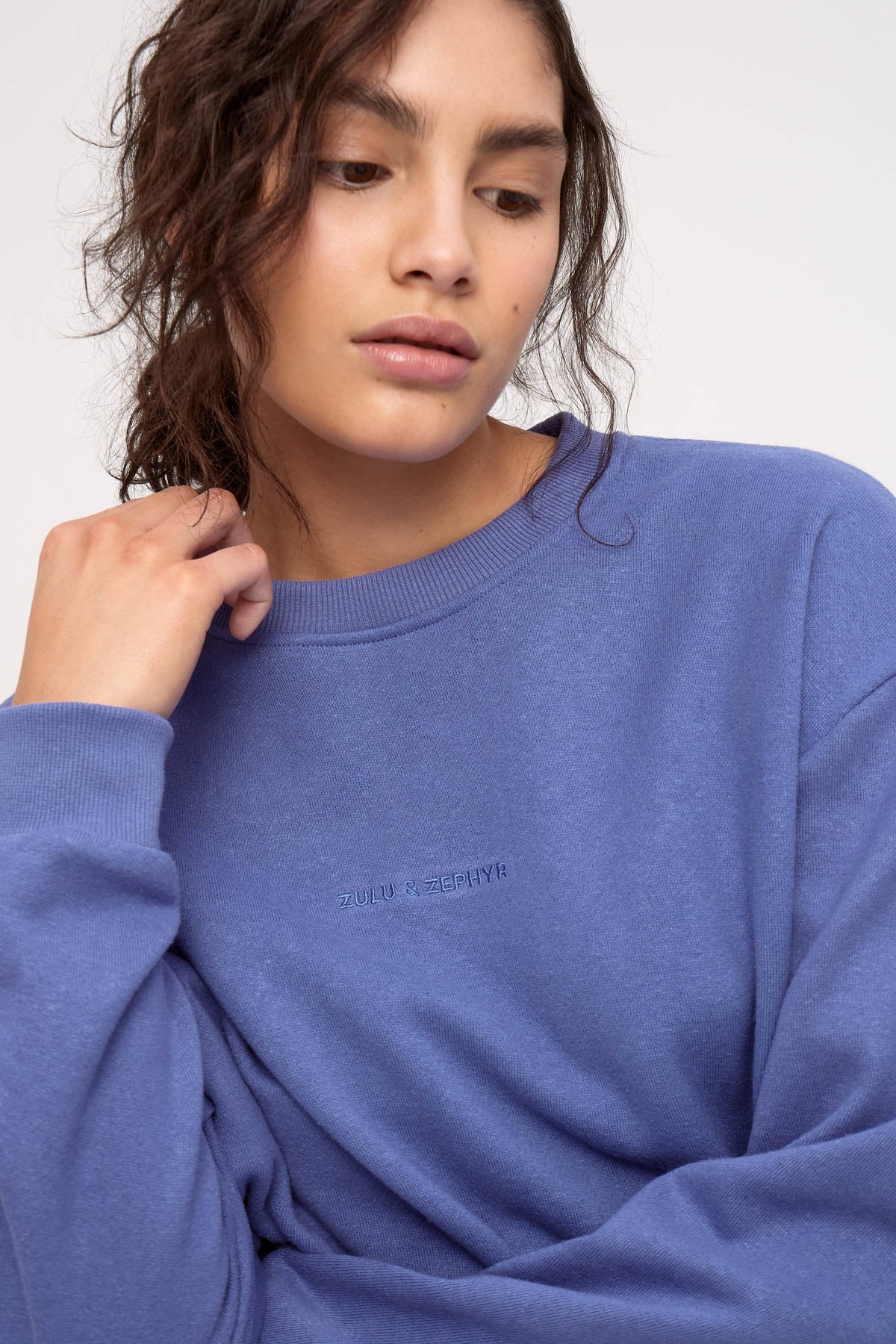 Fleece Sport Sweatshirt - Blue