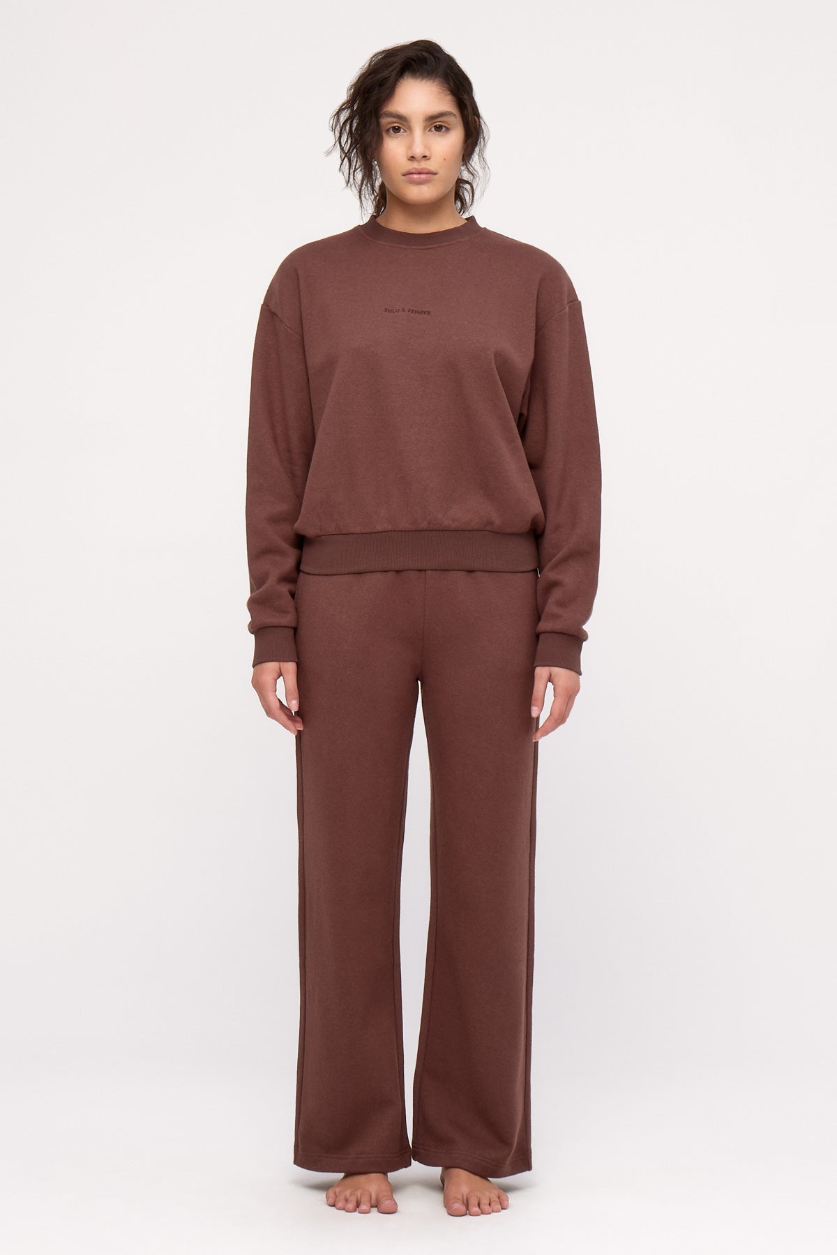 Fleece Sport Sweatshirt - Carob