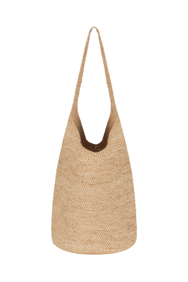 Raffia Bucket Bag - Natural