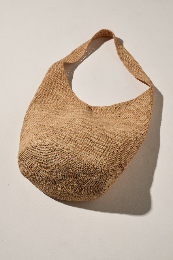 Raffia Bucket Bag - Natural