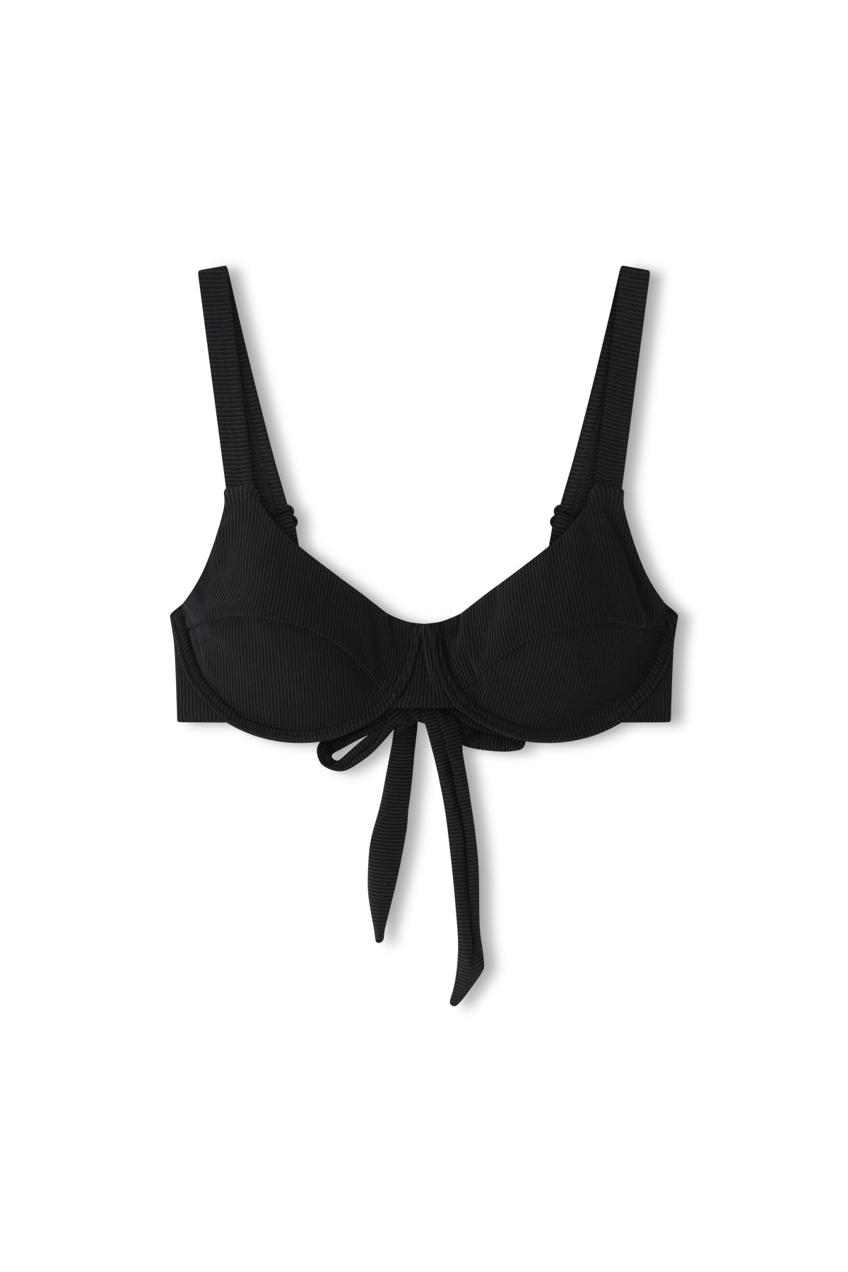 Signature Stripe Adjustable Bra Cup - Black