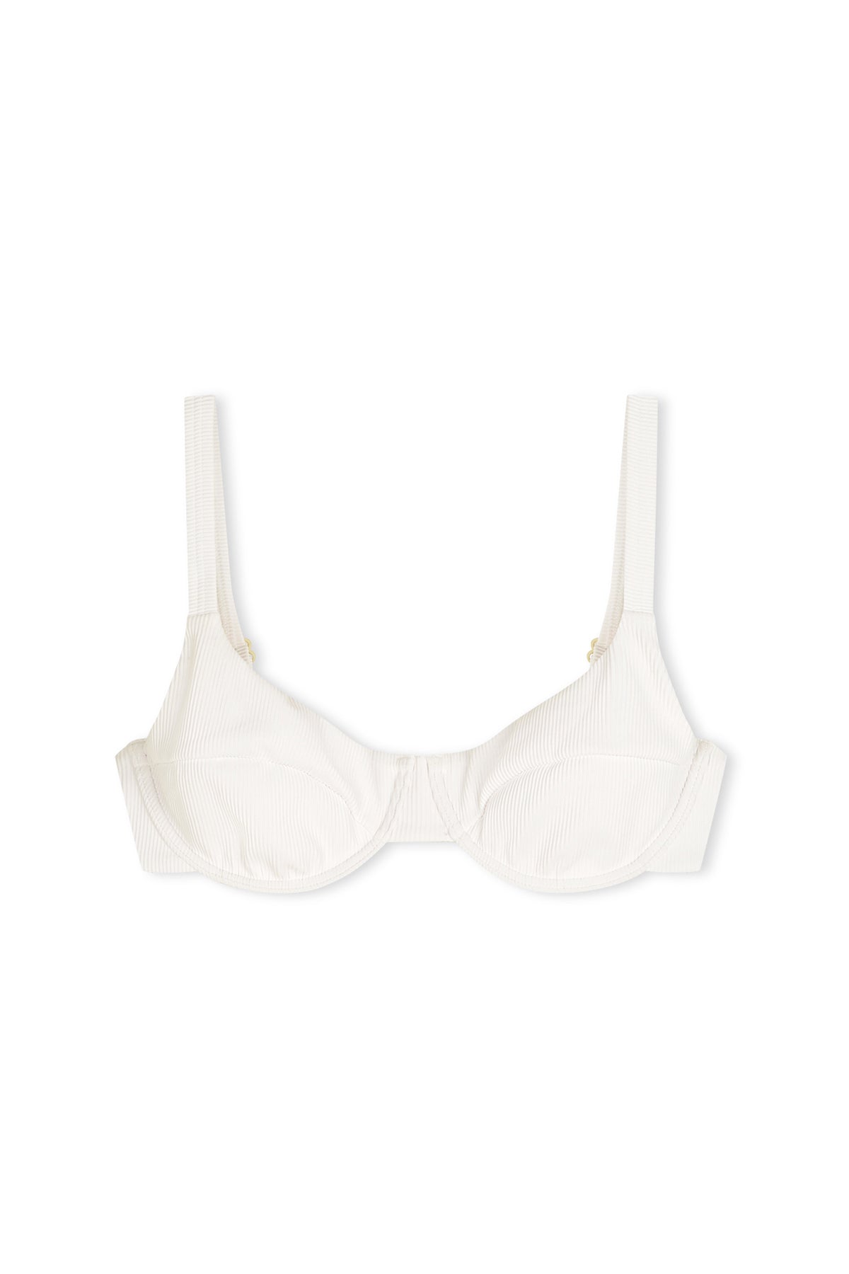 Signature Stripe Adjustable Bra Cup - White