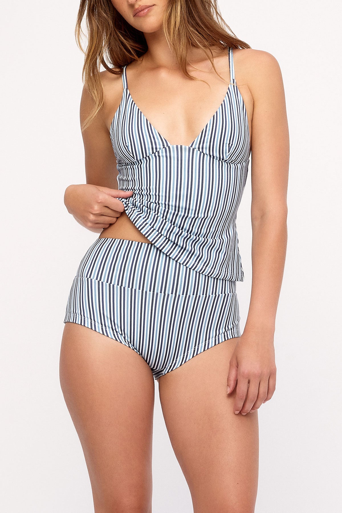 Tank Top - Blue Pin Stripe