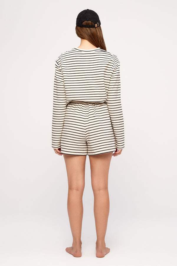 Jersey Sport Short - Black Stripe