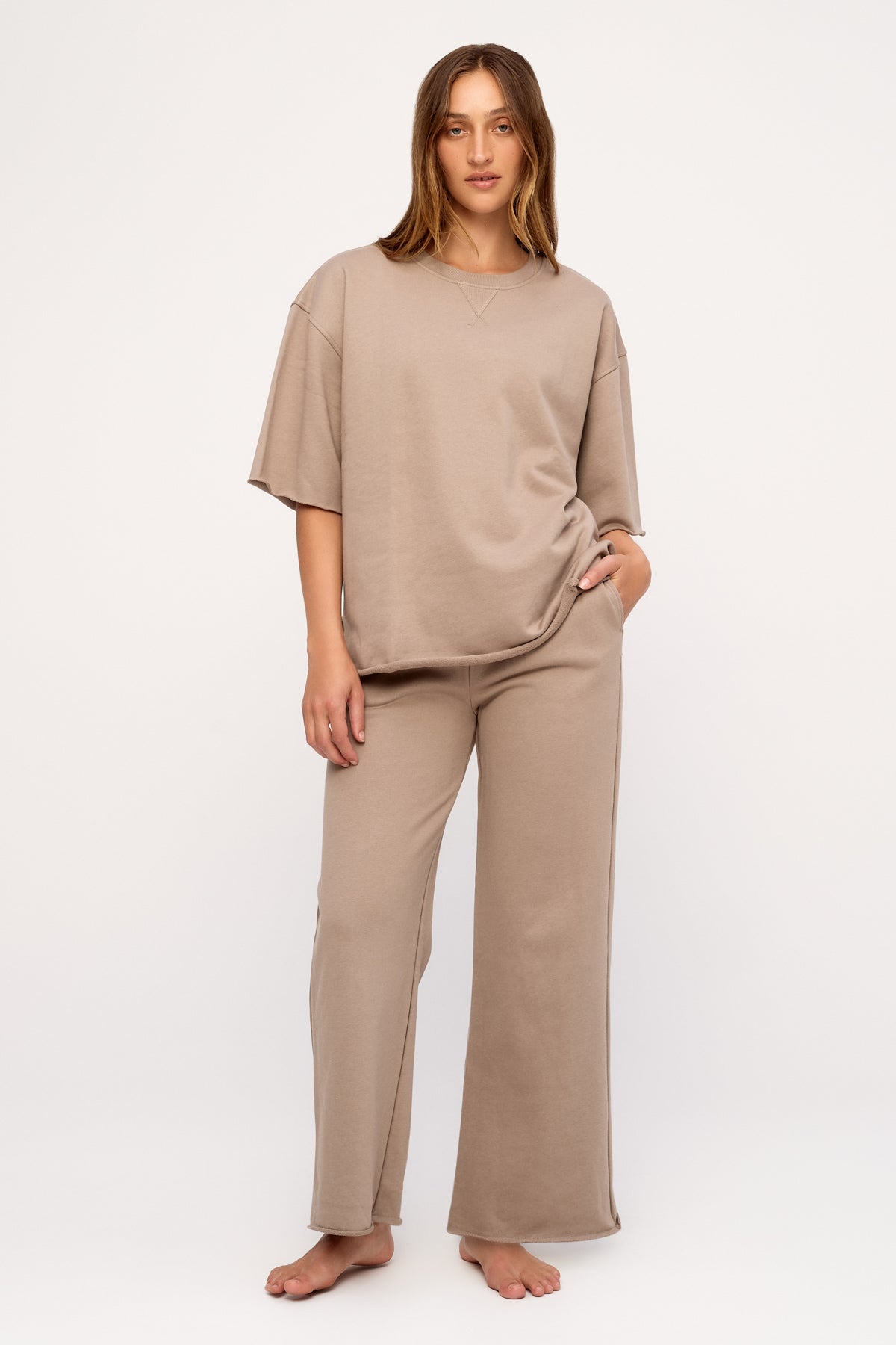 Terry Sport Sweat Pant - Stone