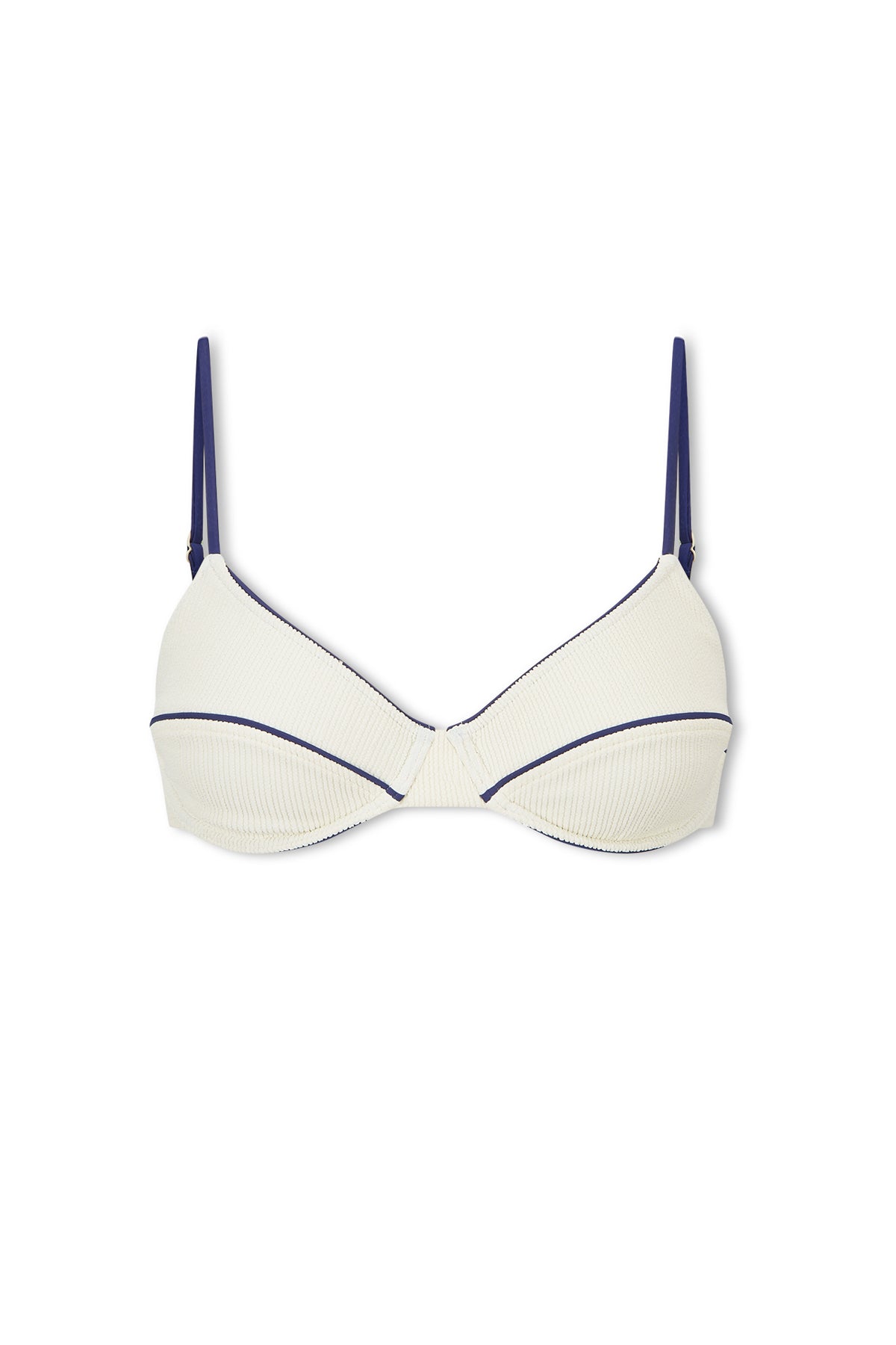 Crinkle Balconette Bra Cup Top - Coconut