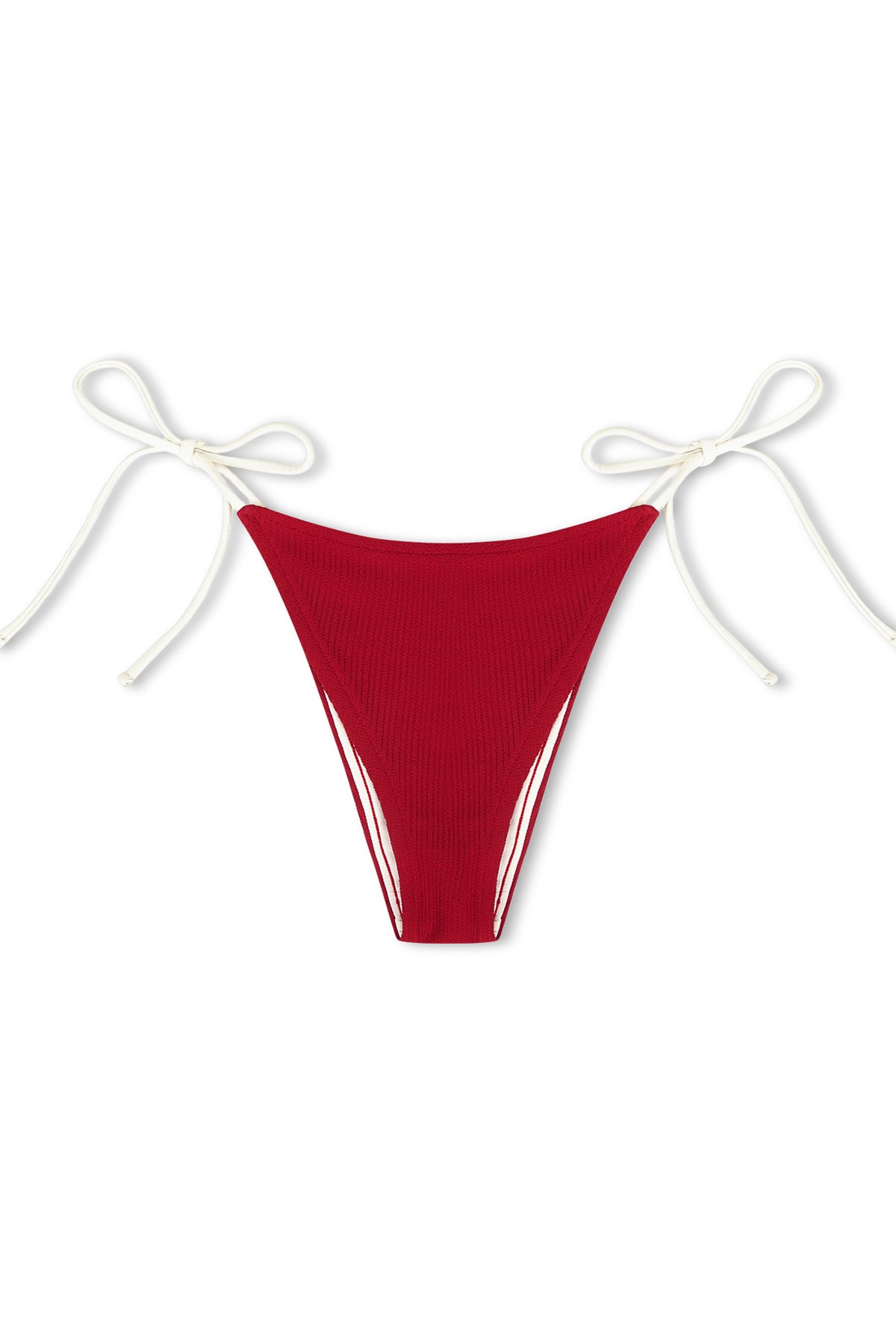Crinkle Retro Tie Brief - Cherry Red