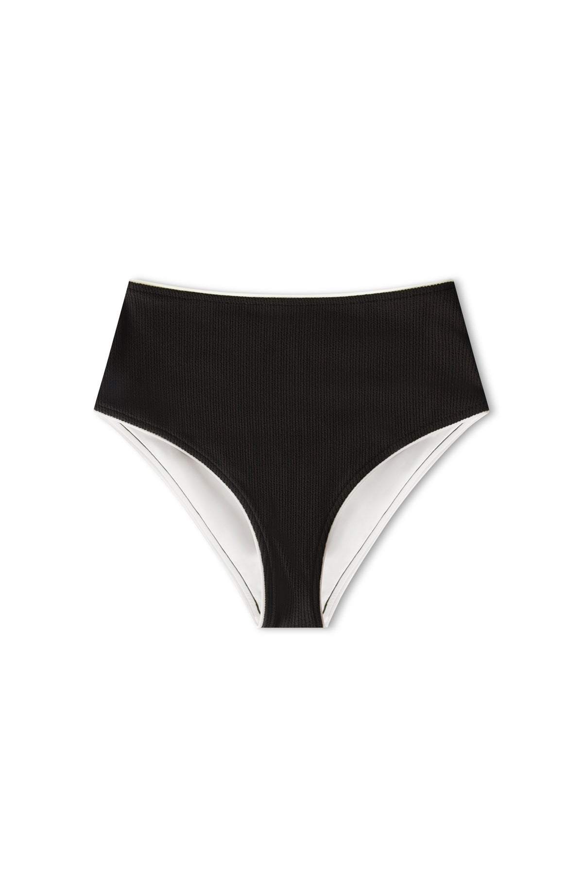 Crinkle High Full Brief - Black