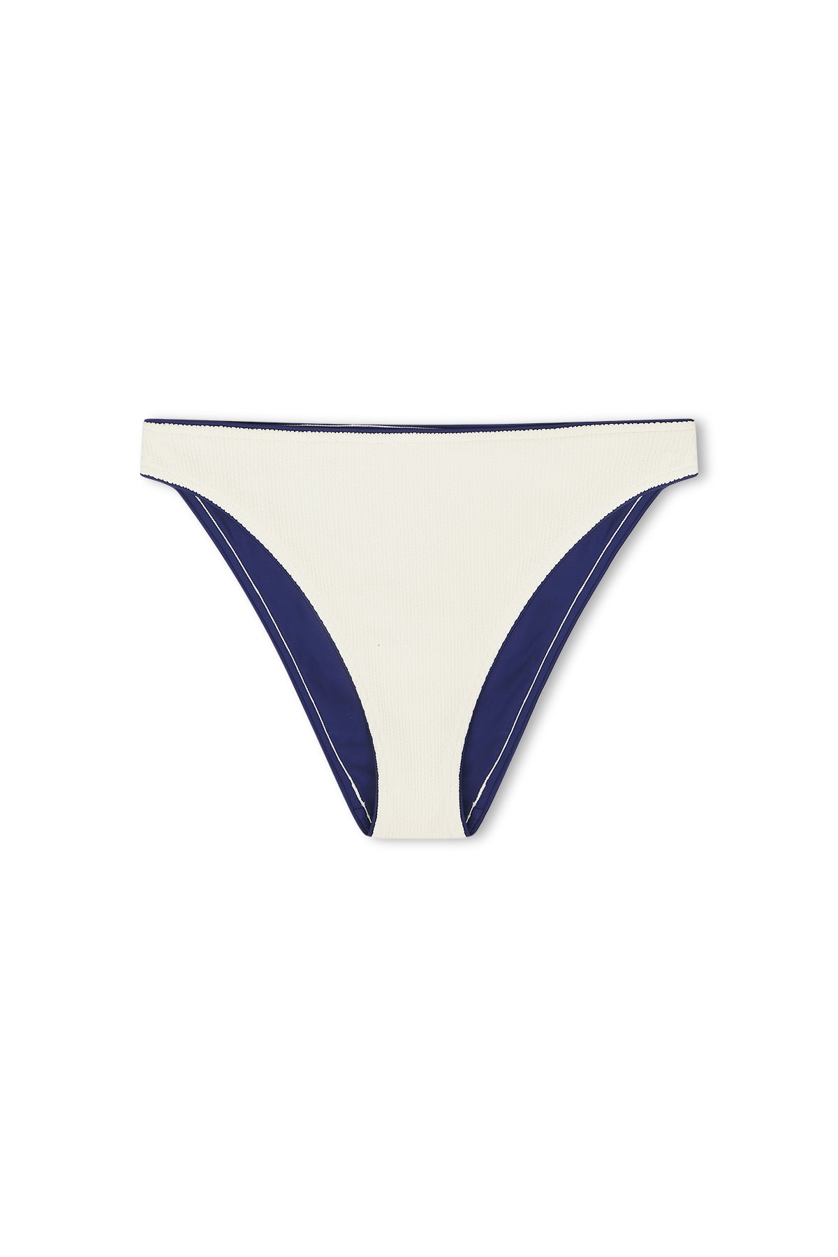 Crinkle High Cut Brief - Coconut