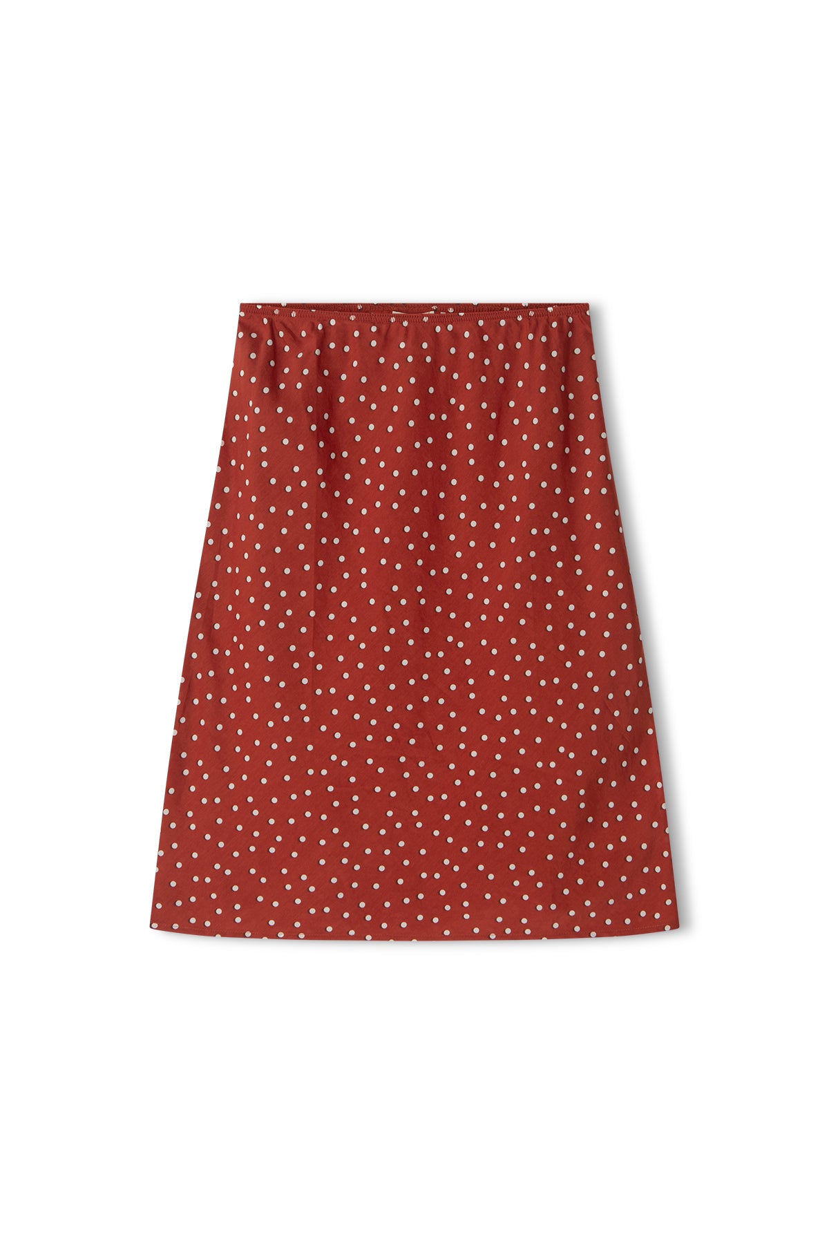 Cotton Silk Skirt - Red Spot