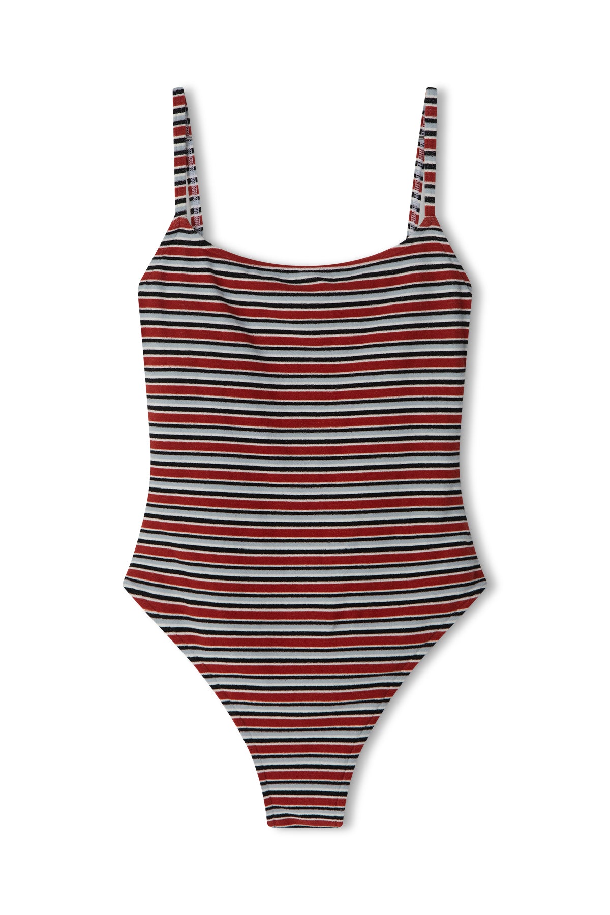 Towelling One Piece - Bold Stripe