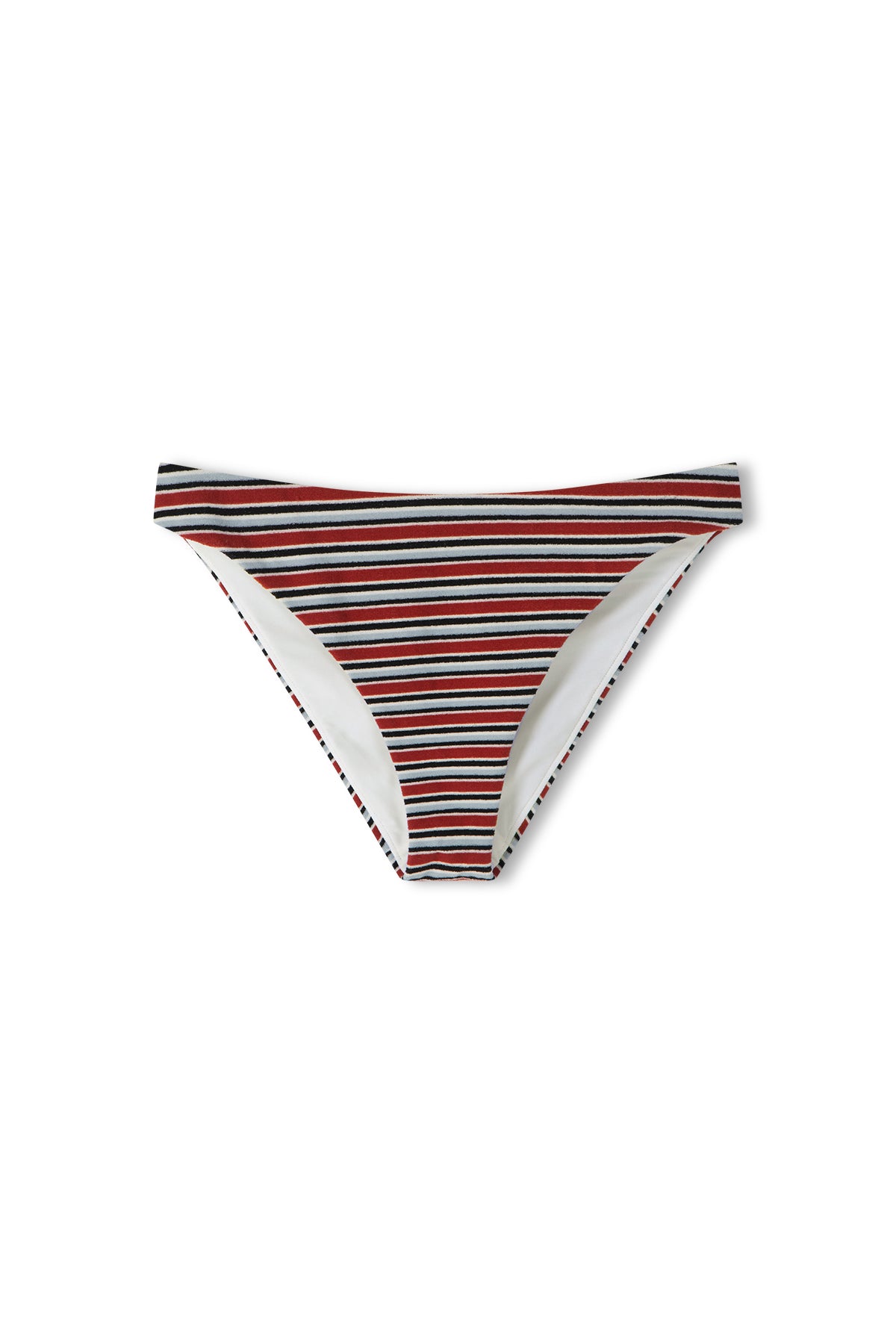 Towelling High Cut Brief - Bold Stripe