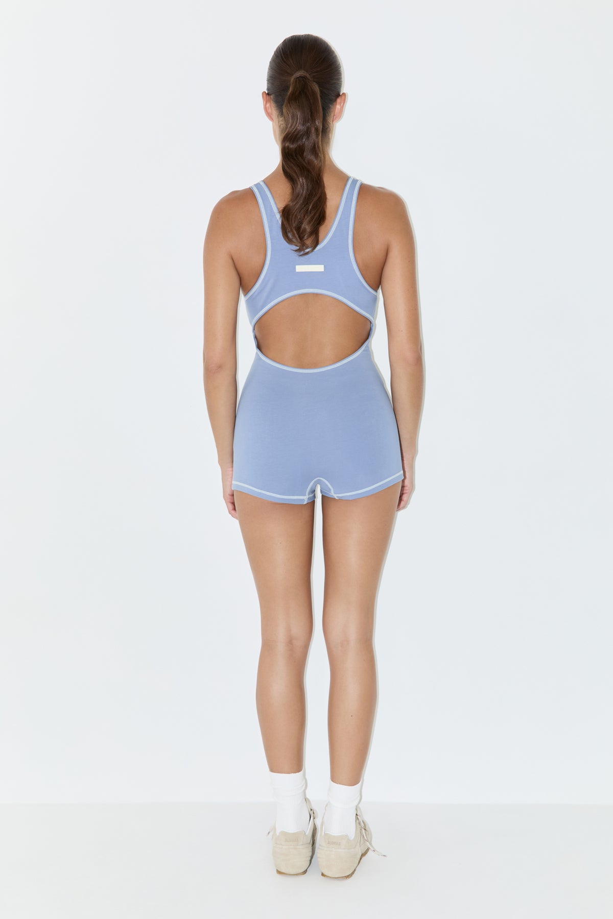 Racerback Bodysuit - Denim Blue