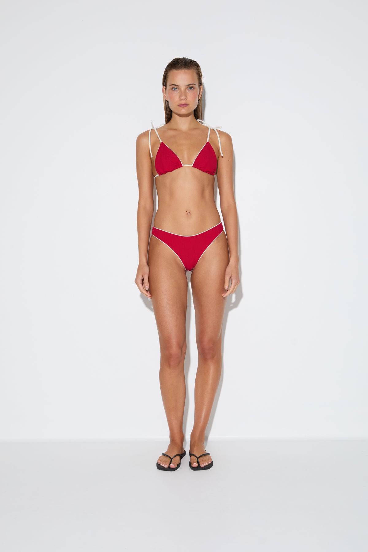 Crinkle Classic Brief - Cherry Red