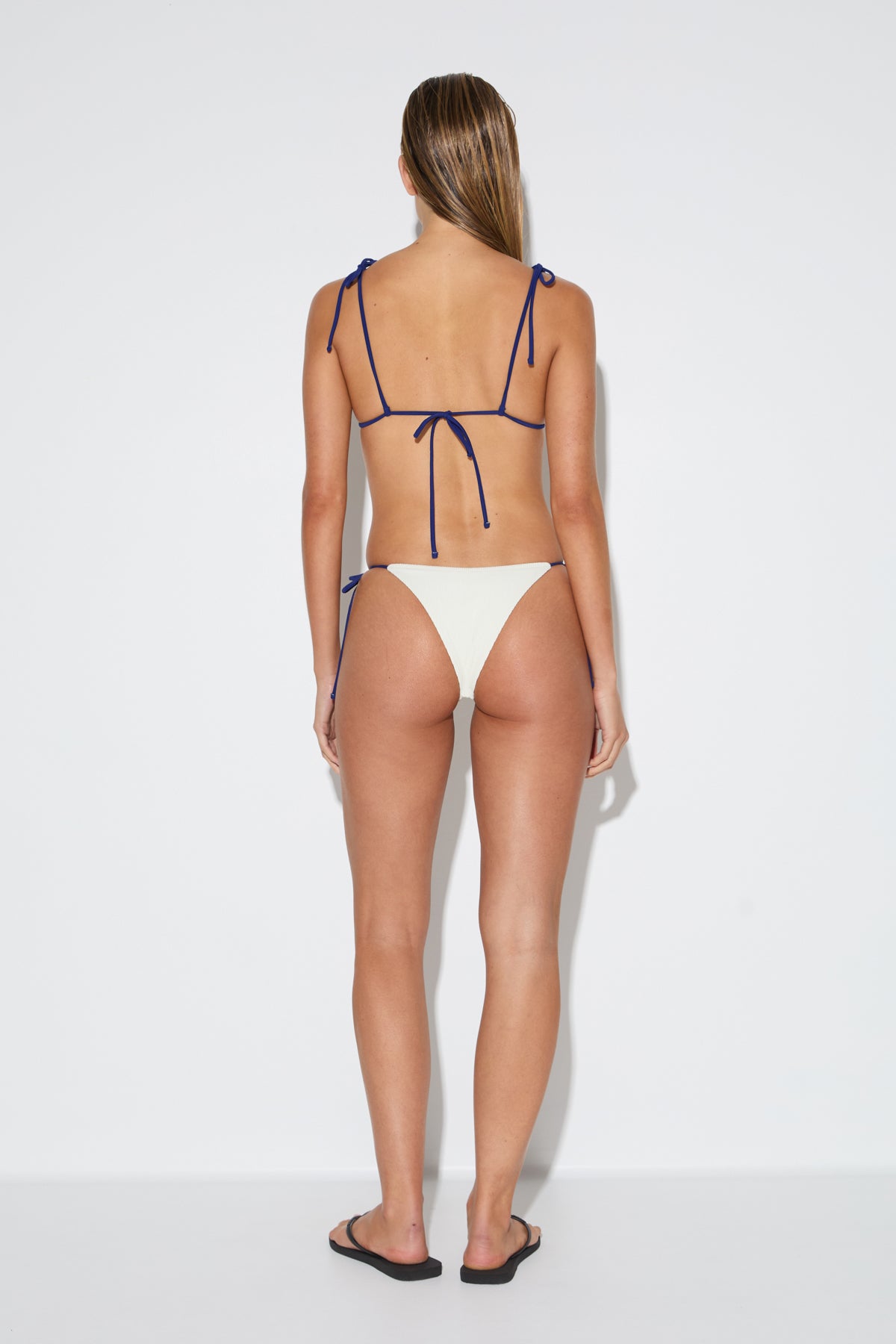 Crinkle Retro Tie Brief - Coconut