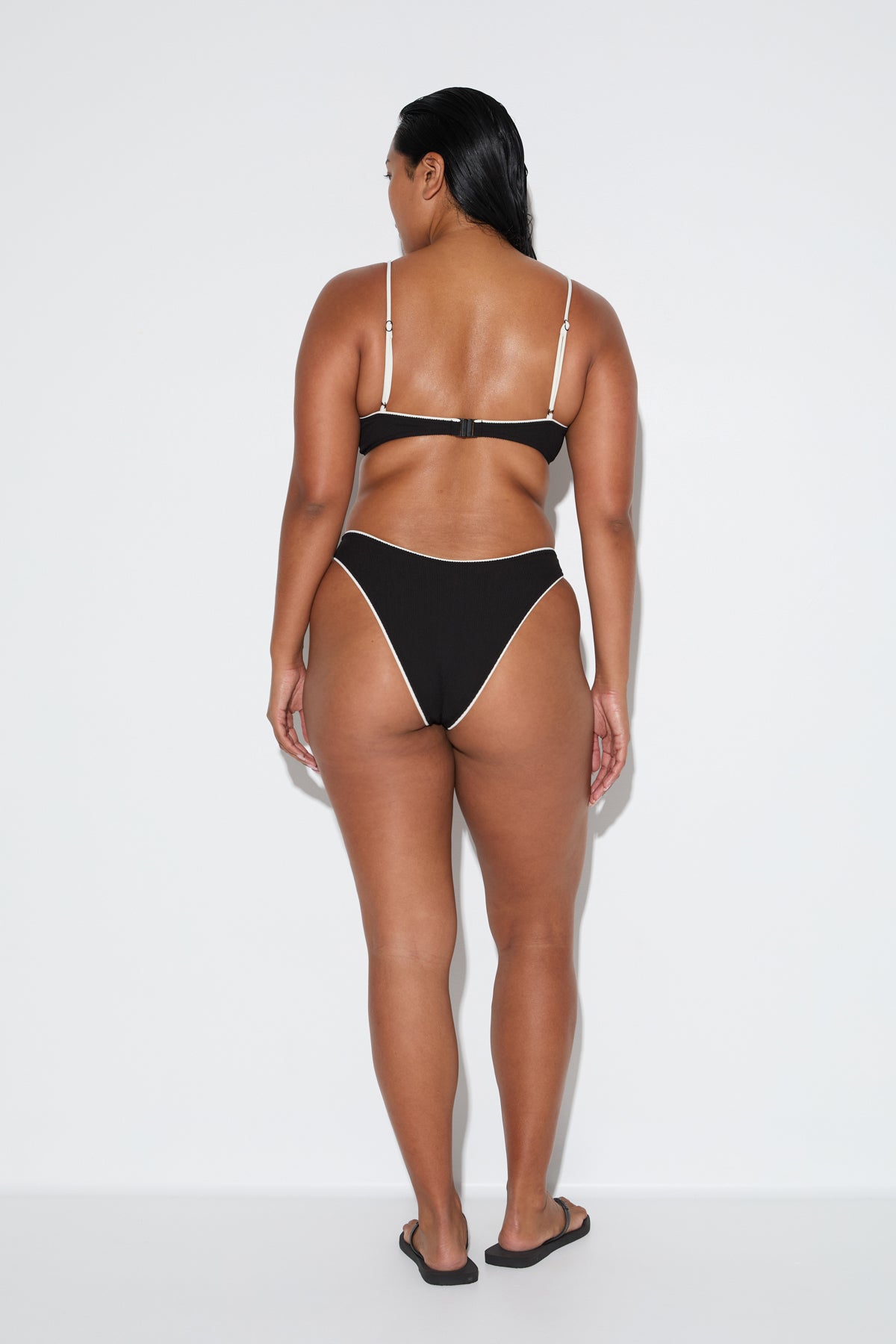 Crinkle Curve Brief - Black