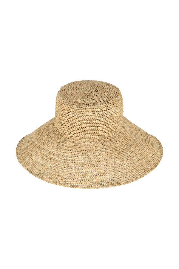 Raffia Wide Brim Hat - Natural