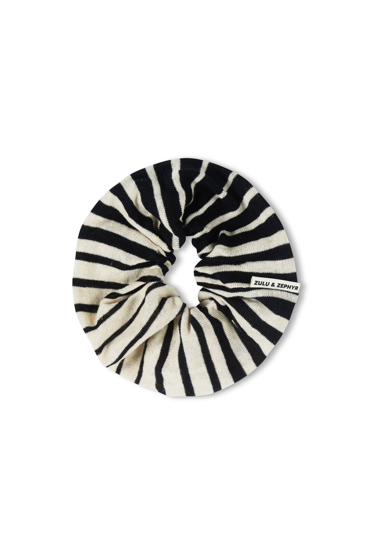 Large Knit Scrunchie - Ombre Stripe