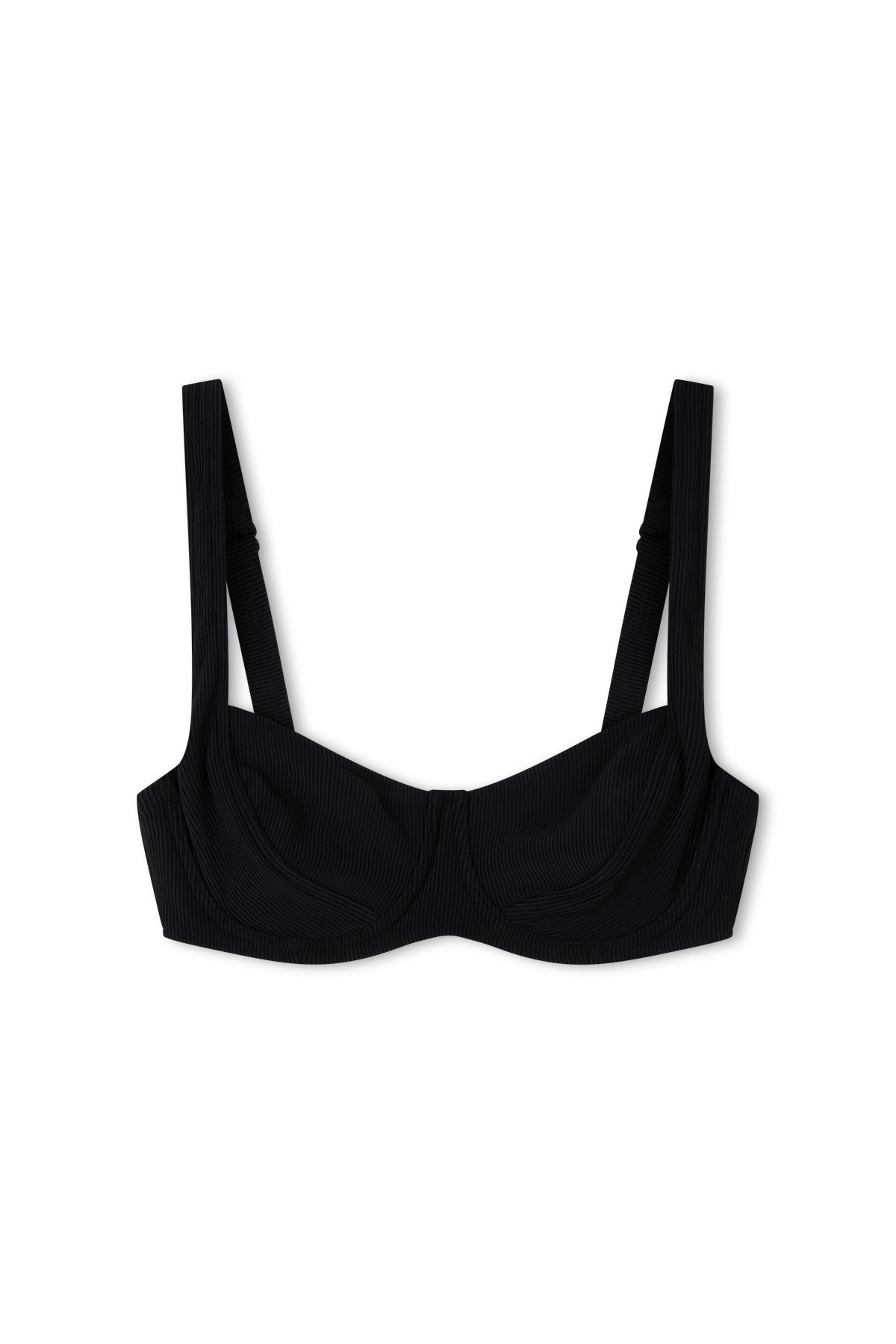 Signature Stripe Bra Cup - Black