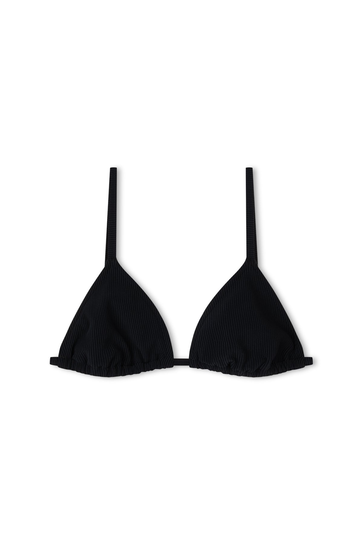 Signature Stripe Simple Triangle Top - Black