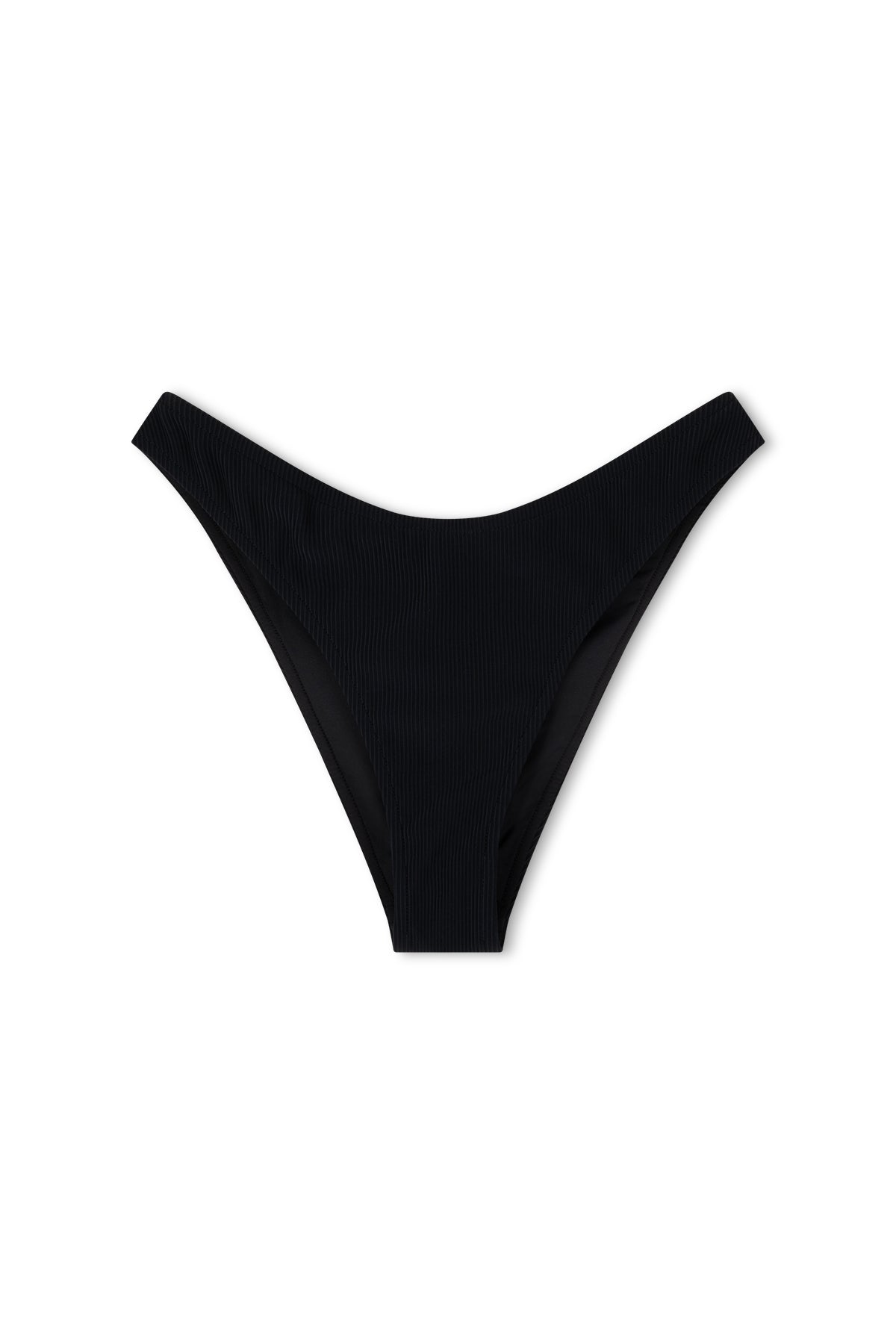 Signature Stripe Curve Brief - Black