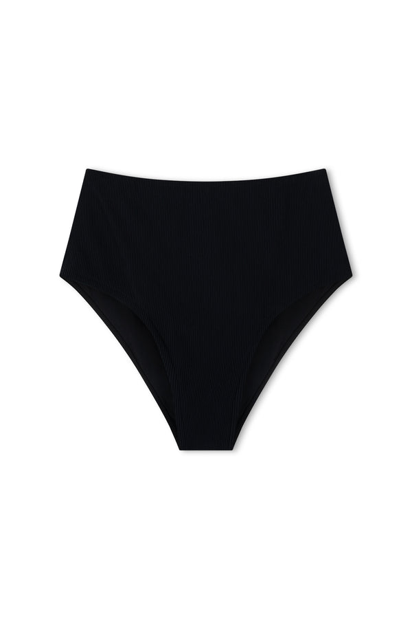 Signature Stripe High Full Brief - Black